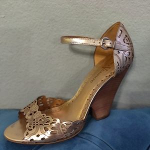 ROSE GOLD heel sandals